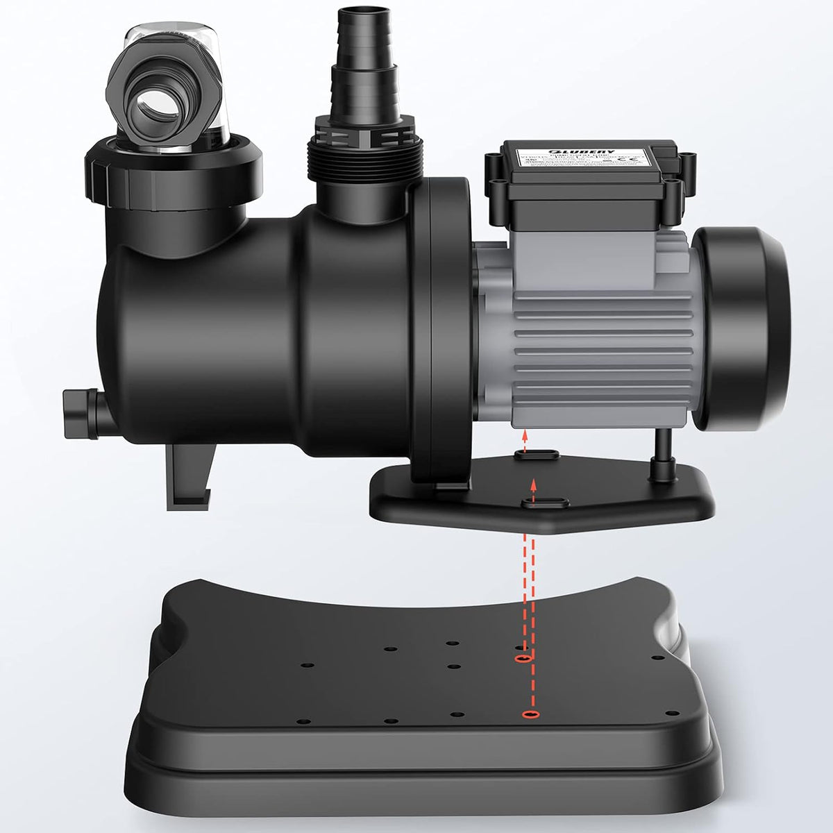 14.4" Sand Filter with 1/2HP Prefilter Pump System, 7-Way Valve Q6985