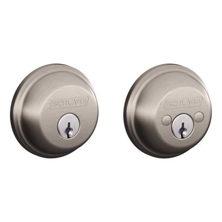 Satin Nickel Double Cylinder Deadbolt B6950