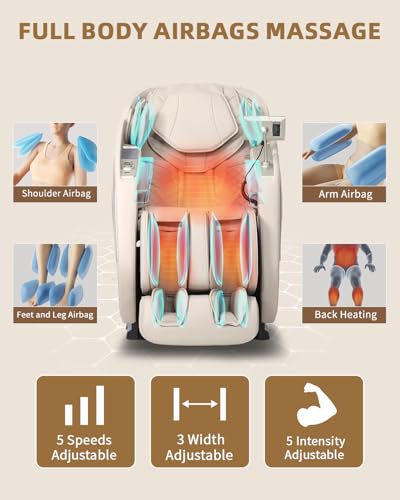 Beige Zero Gravity Full Body Massage Chair B476878