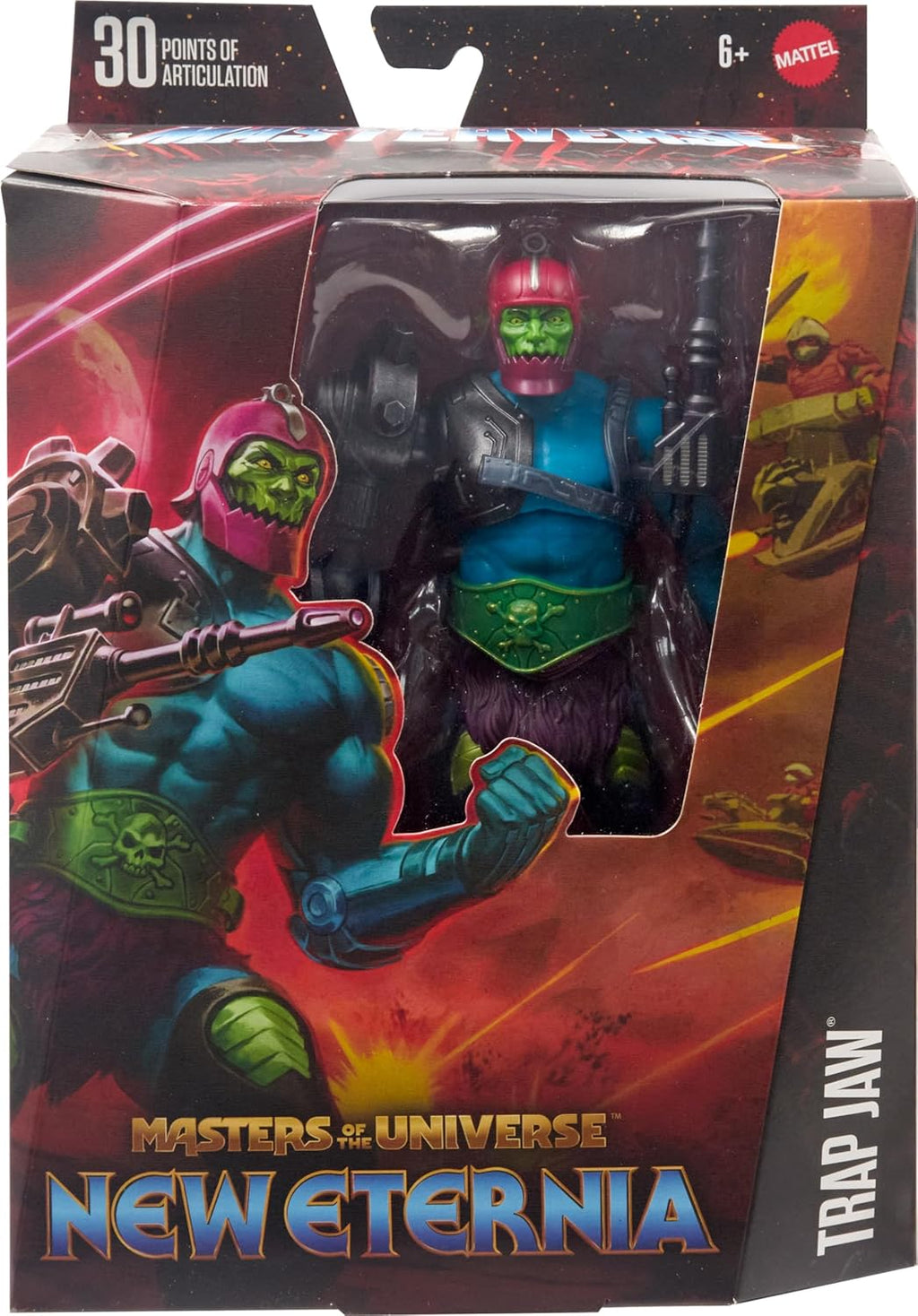 Trap Jaw Action Figure with 30 Articulations & Multiple Accessories F8669