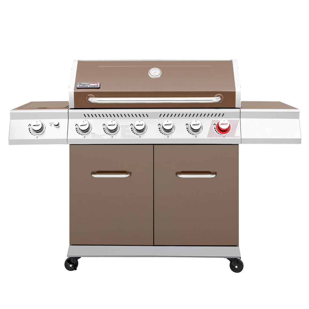 6-Burner Gas Grill with Sear Burner and Side Burner L76493