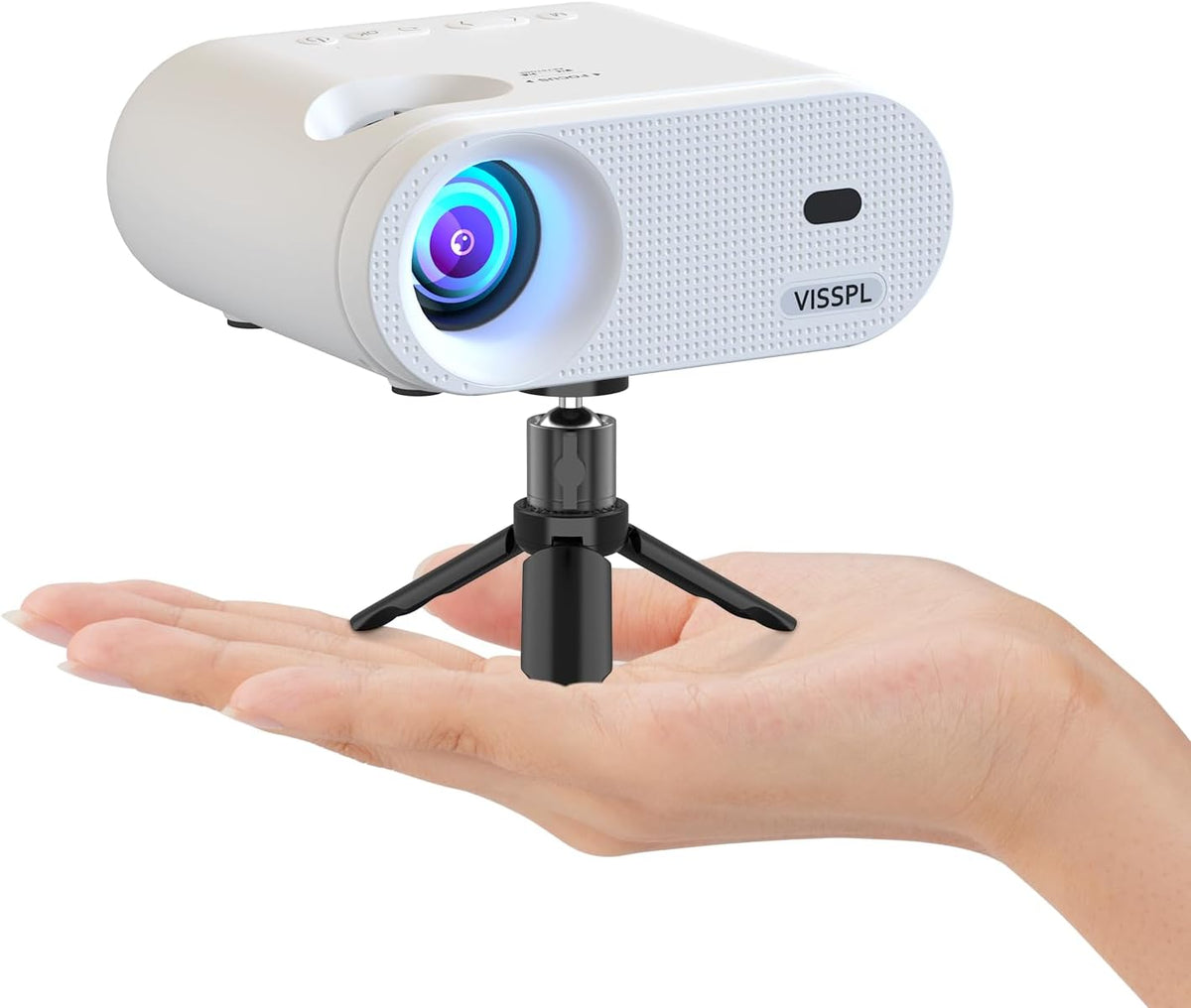 1080P Full HD Supported Mini Projector with 50% Zoom H28234