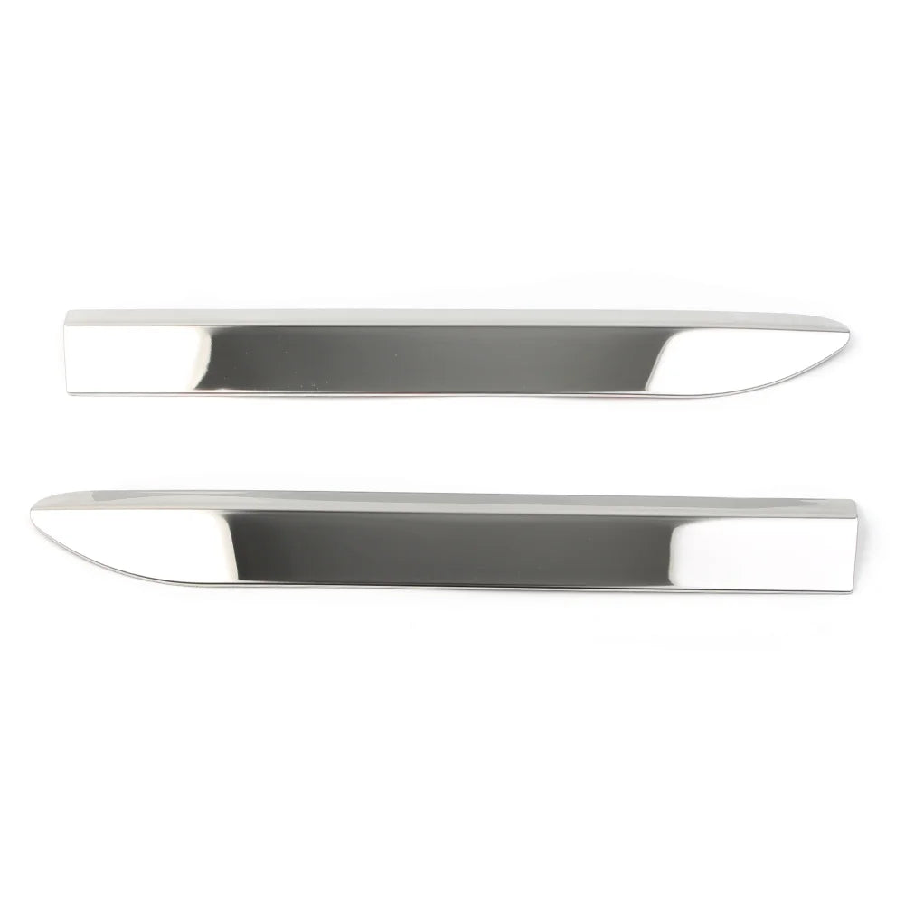 2Pcs Chrome Car Front Bumper Corner Protector Molding Cover Trim Q209528