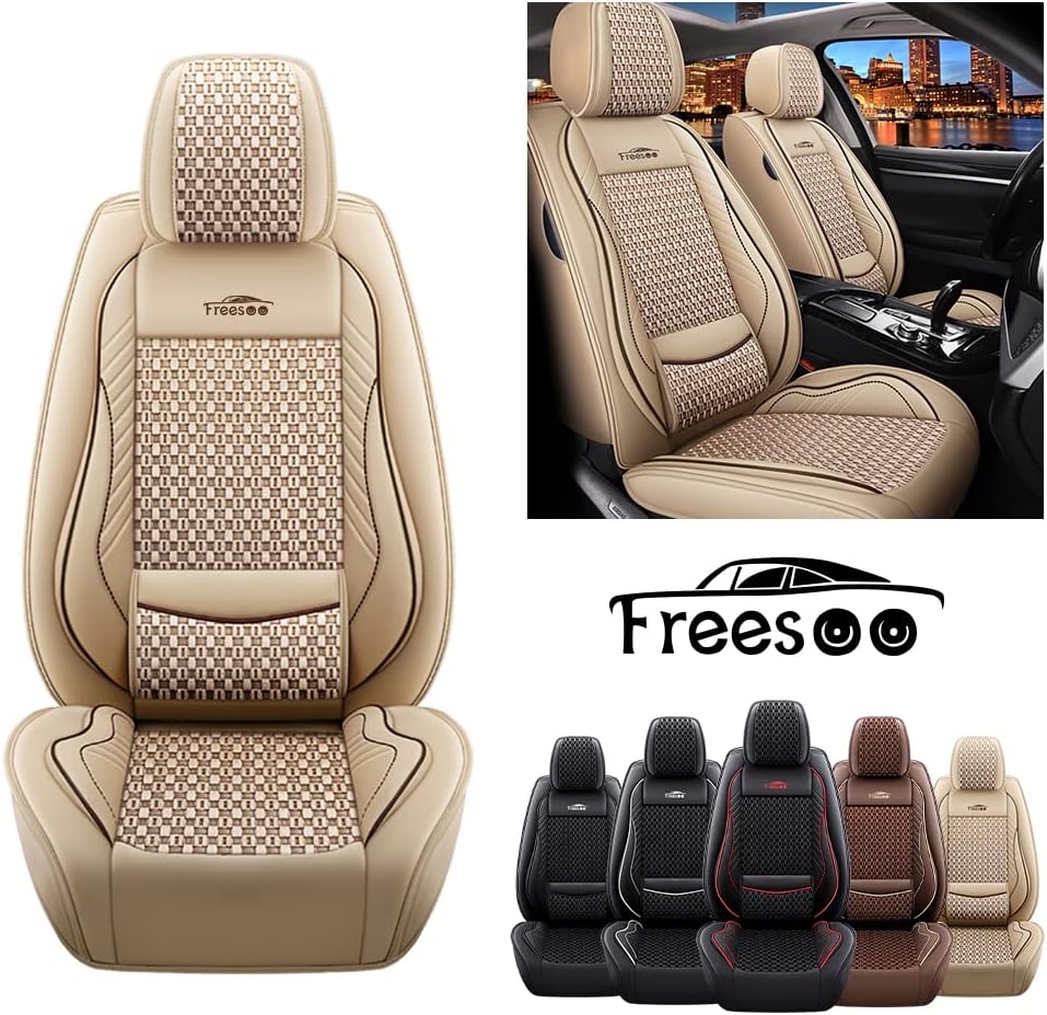 Faux Leather Car Seat Cover Front Only F75723