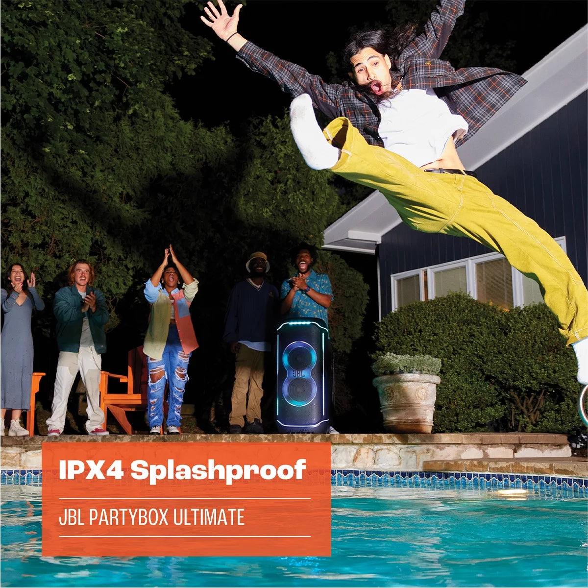 Waterproof Wi-Fi Party Speaker with Dolby Atmos E579022