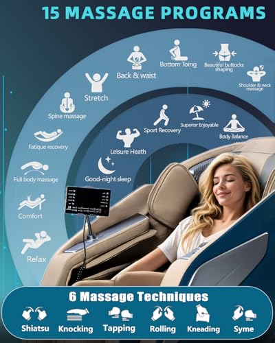 Beige Zero Gravity Full Body Massage Chair B476878