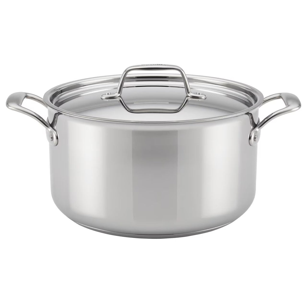 Stainless Steel Stockpot with Lid, 8-Quart E224398