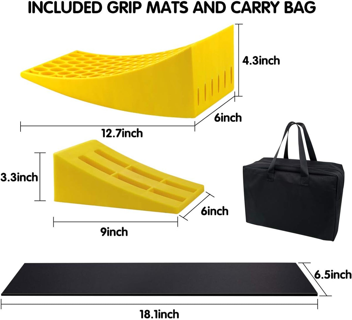2 Pack Camper Leveler with Chocks and Rubber Grip Mats H329