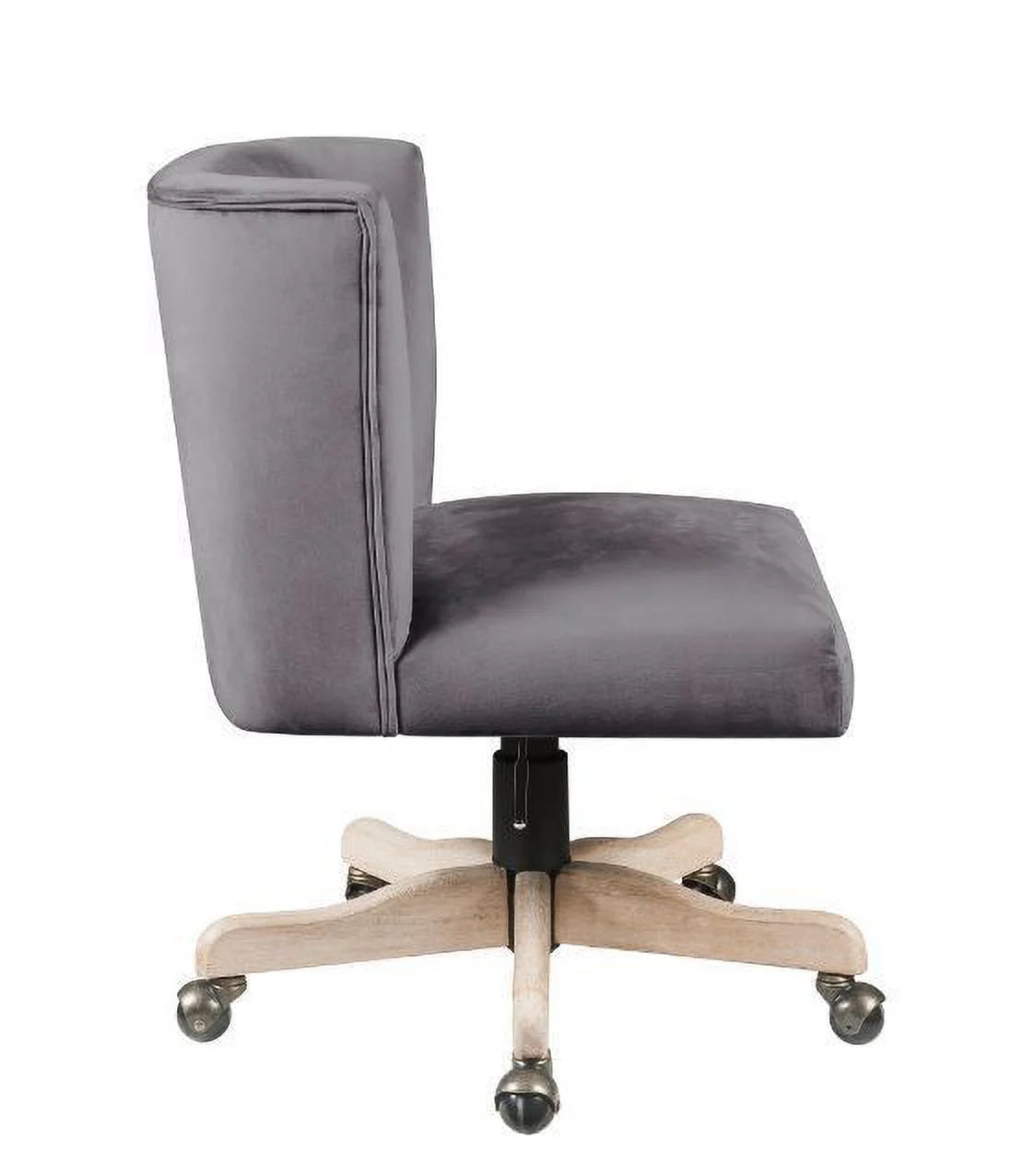 Grey Velvet Office Chair L700