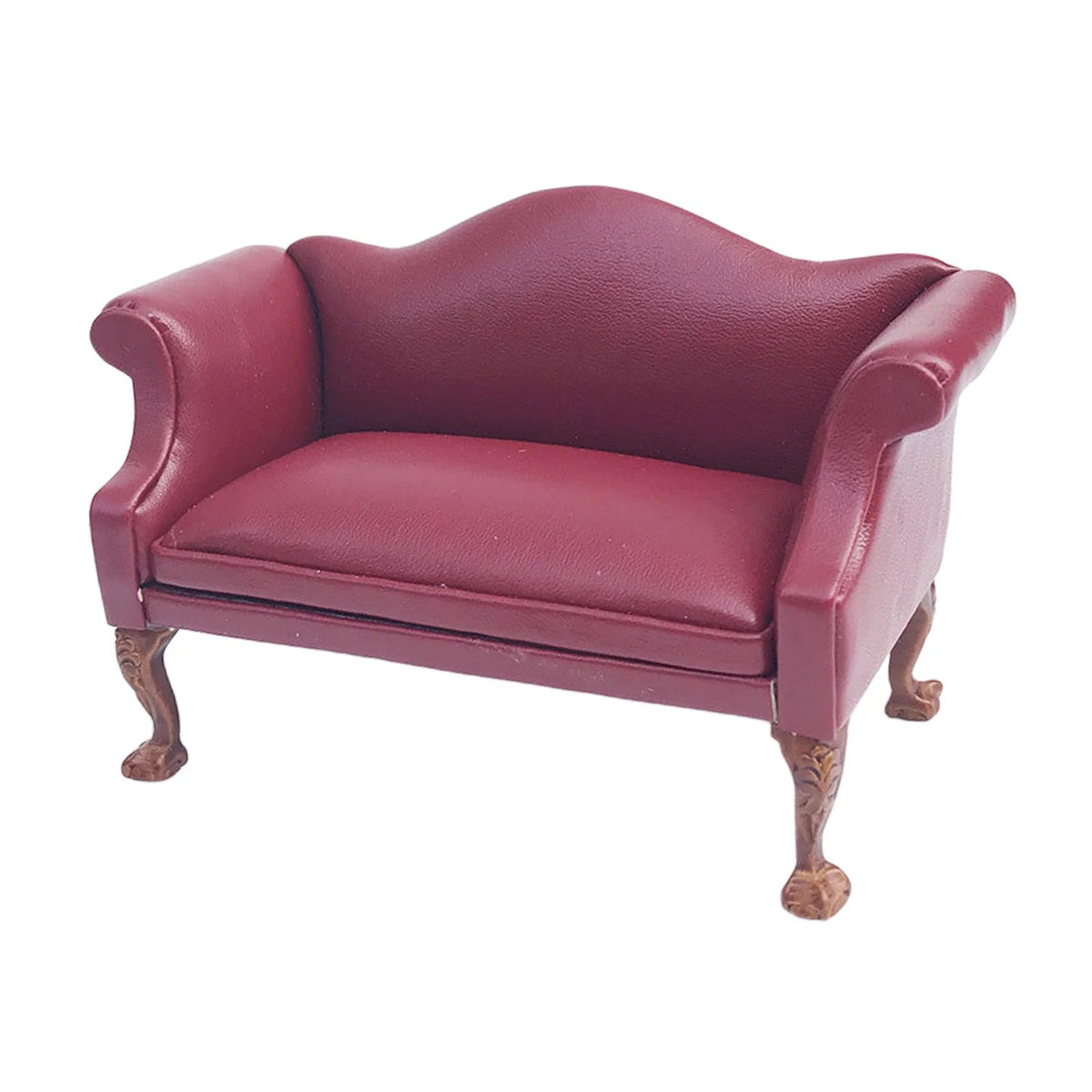 10.5cm Red PU Leather Arm Sofa Couch S447153