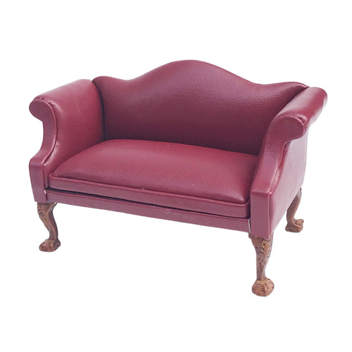 10.5cm Red PU Leather Arm Sofa Couch S447153