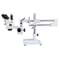 7X-90X Simul-Focal Stereo Zoom Microscope on Dual Arm Boom Stand E9165