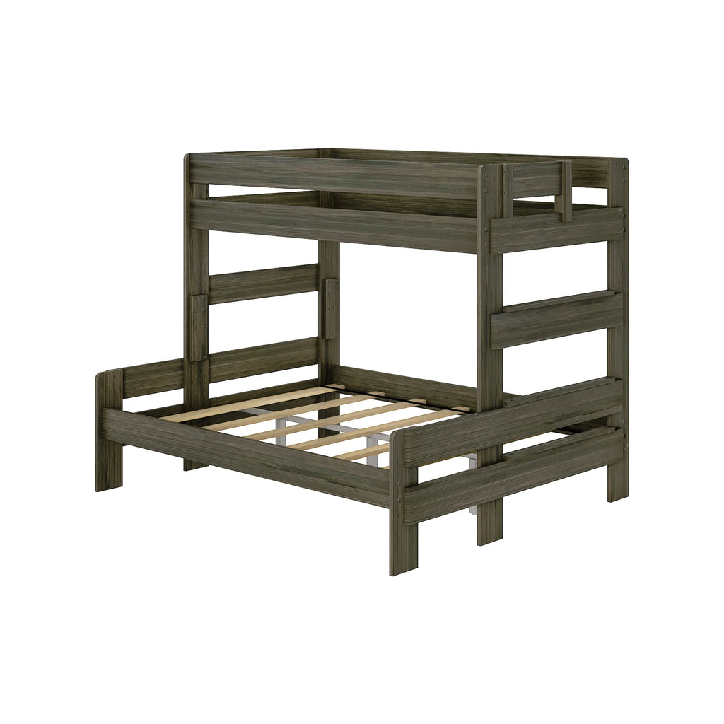 Barnwood Brown Twin XL Over Queen Platform Bunk Bed C12736
