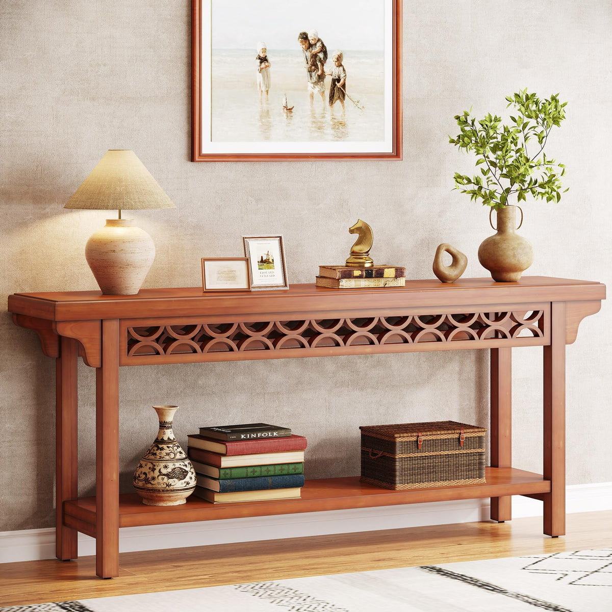 70.8 inch Solid Wood Console Table T94916