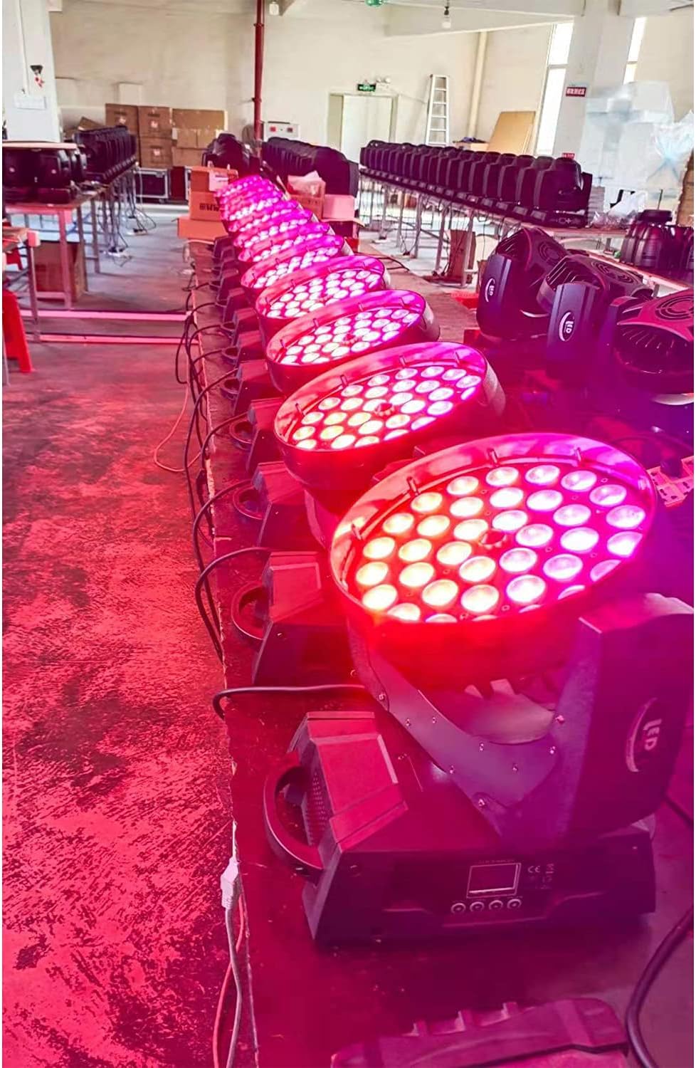 36x18W RGBWAUV 6 in 1 LED Zoom Moving Head Stage Wash Light X3716