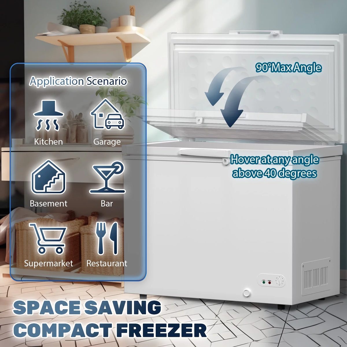 20 Cu.ft Chest Freezer with 2 Removable Baskets T149