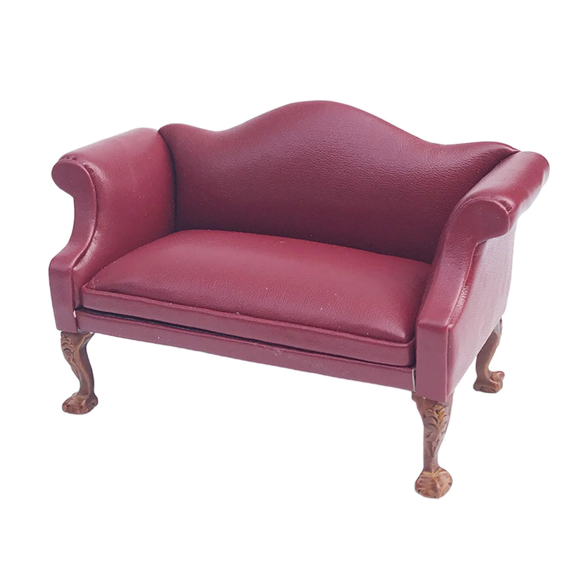 10.5cm Red PU Leather Arm Sofa Couch S447153