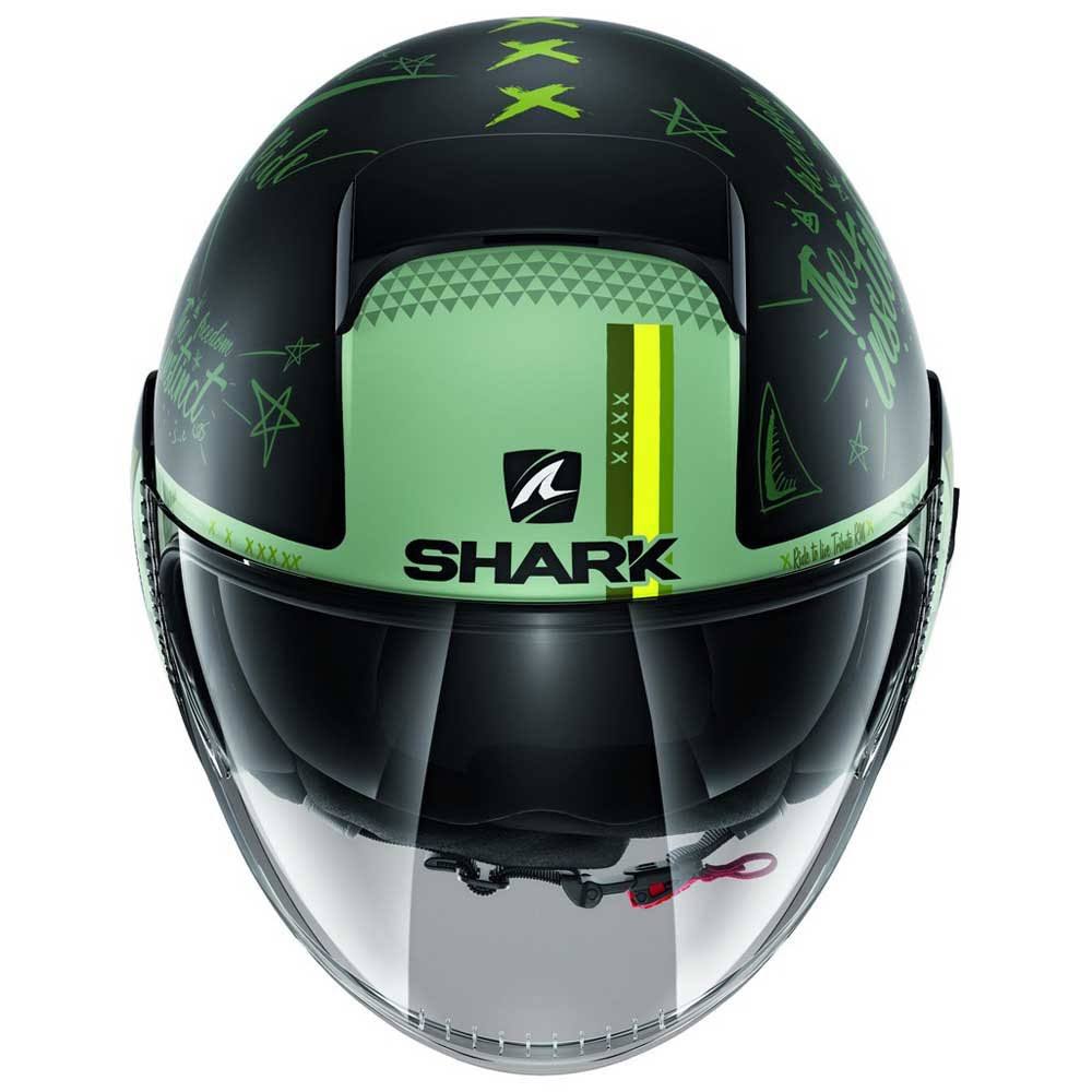 Mat Black Green Size M Helmet V76848