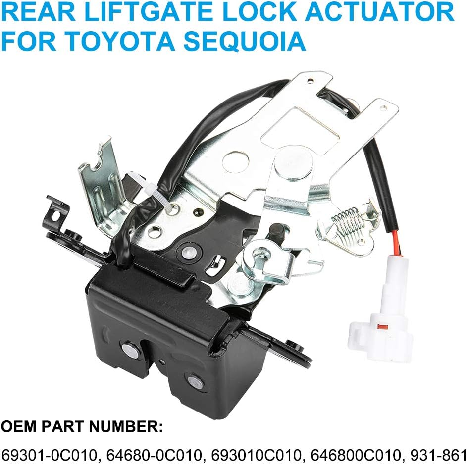 Integrated Liftgate Lock Actuator Rear Trunk Hatch Tailgate Latch with Cable Assembly Pack of 2 T277