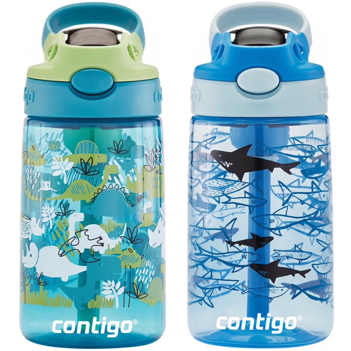 2-Pack 14 oz Straw Water Bottle U4465