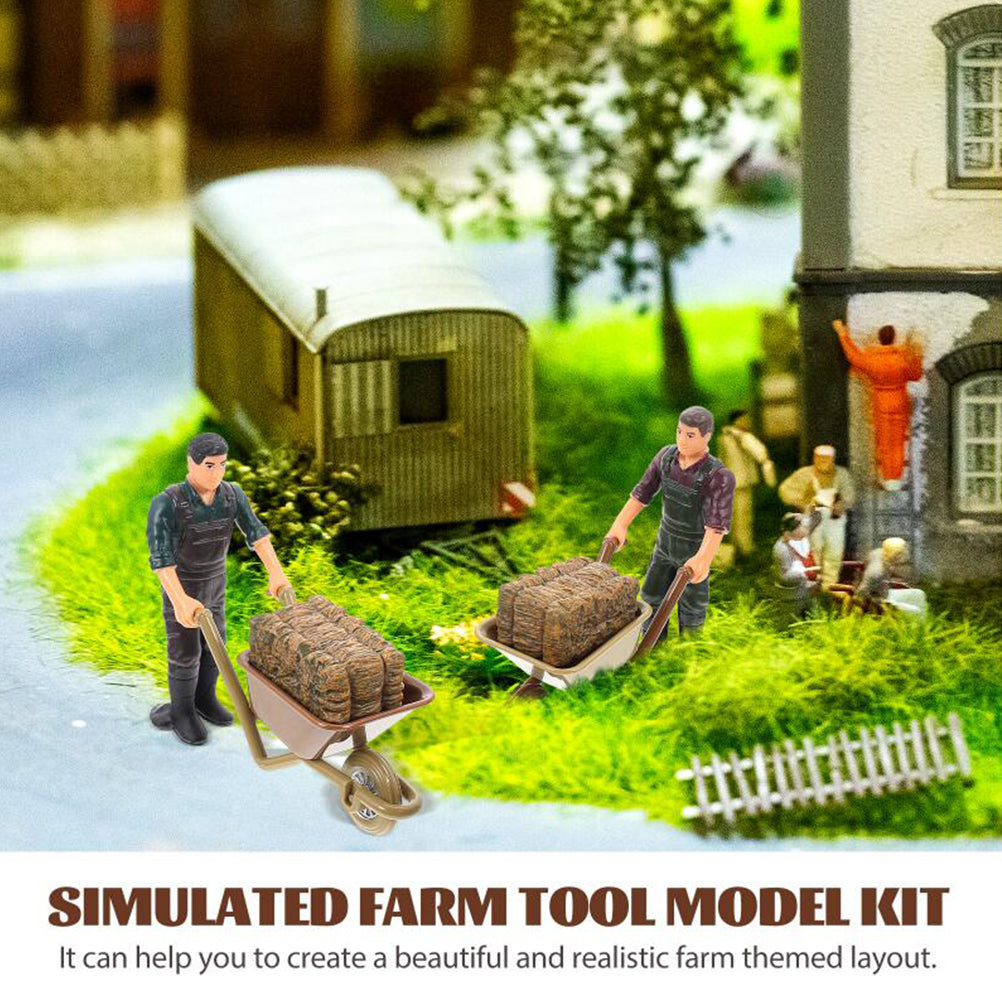 12pcs Miniature Plastic Farm Toy Figures W2213
