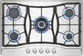 30 in. Stainless Steel Gas Cooktop with 5 Sealed Burners B15699