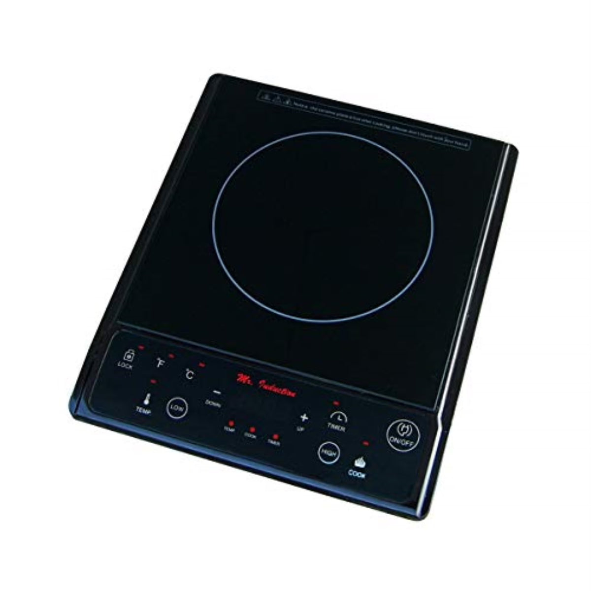 1300W Induction in Black Countertop with Pot D165493