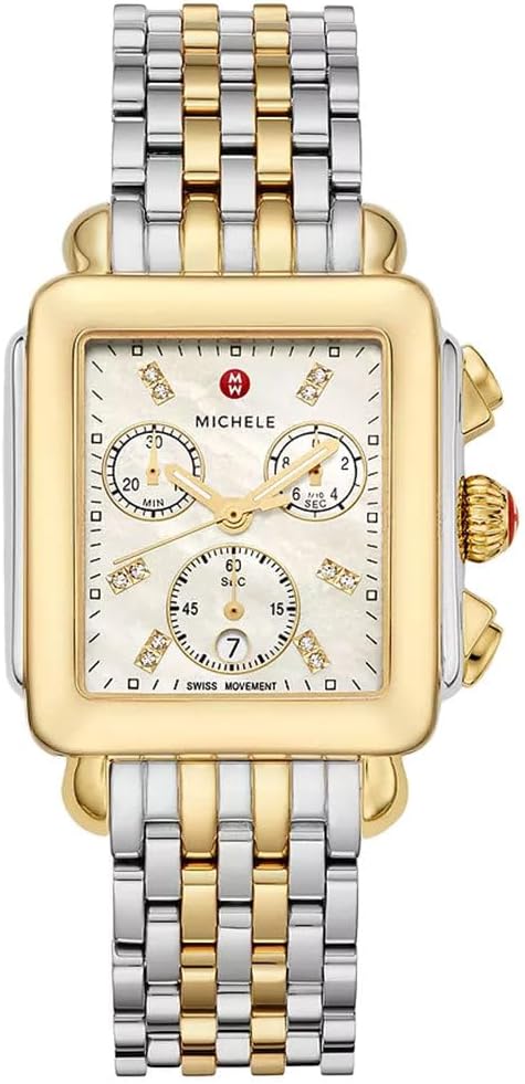 Two-Tone Stainless Steel & Diamonds Chronograph Watch G3800