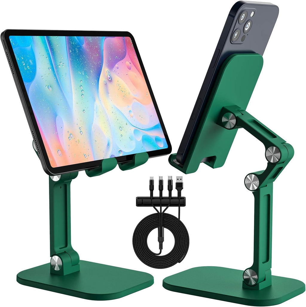 3 in 1 Fast Charging Cable and Foldable Phone Stand with Cable Organizer D9763