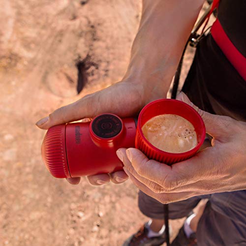 Portable Espresso Maker, 18 Bar Pressure, Manually Operated X194056