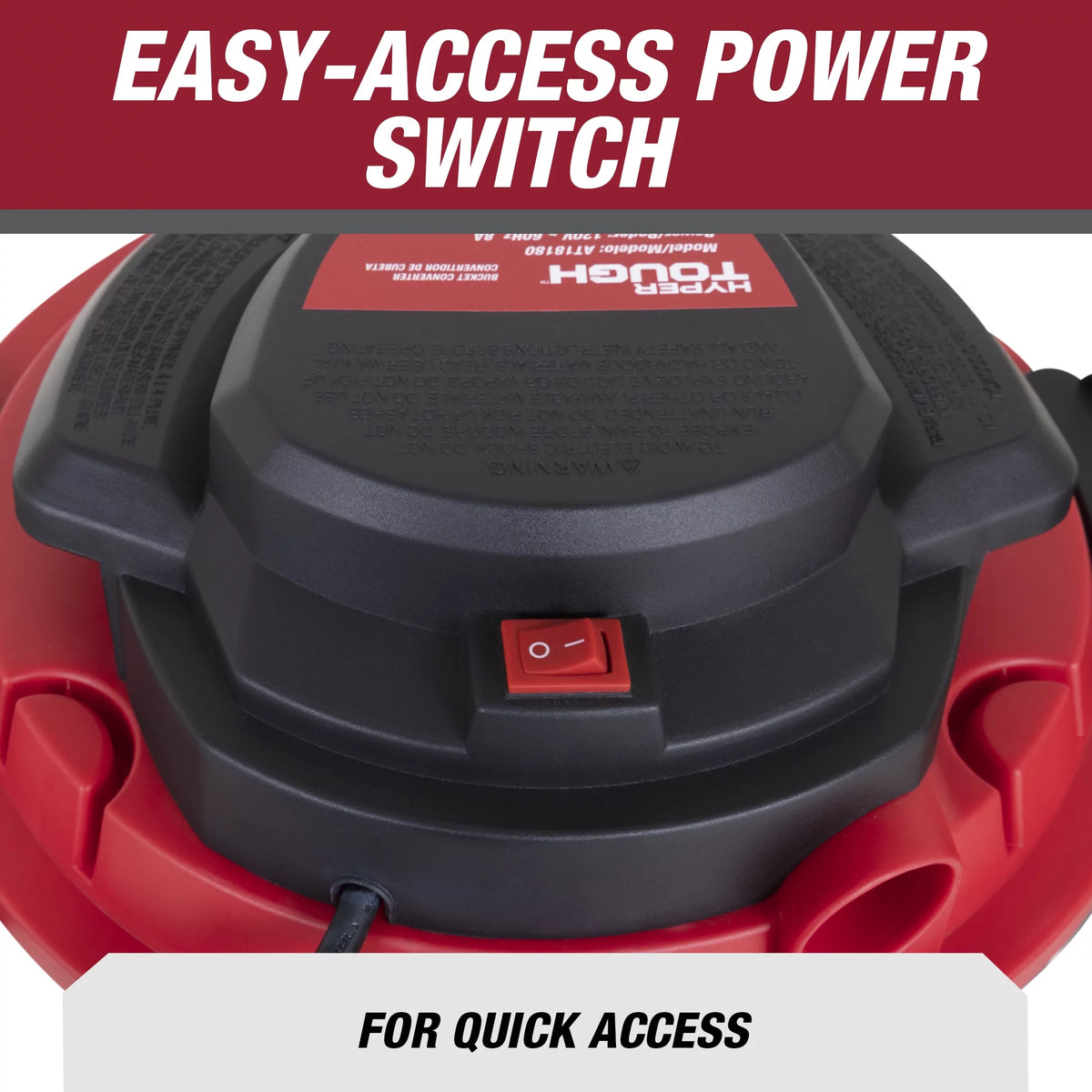 5 Gallon Wet/Dry Vacuum Powerhead Bucket Head Converter X744502