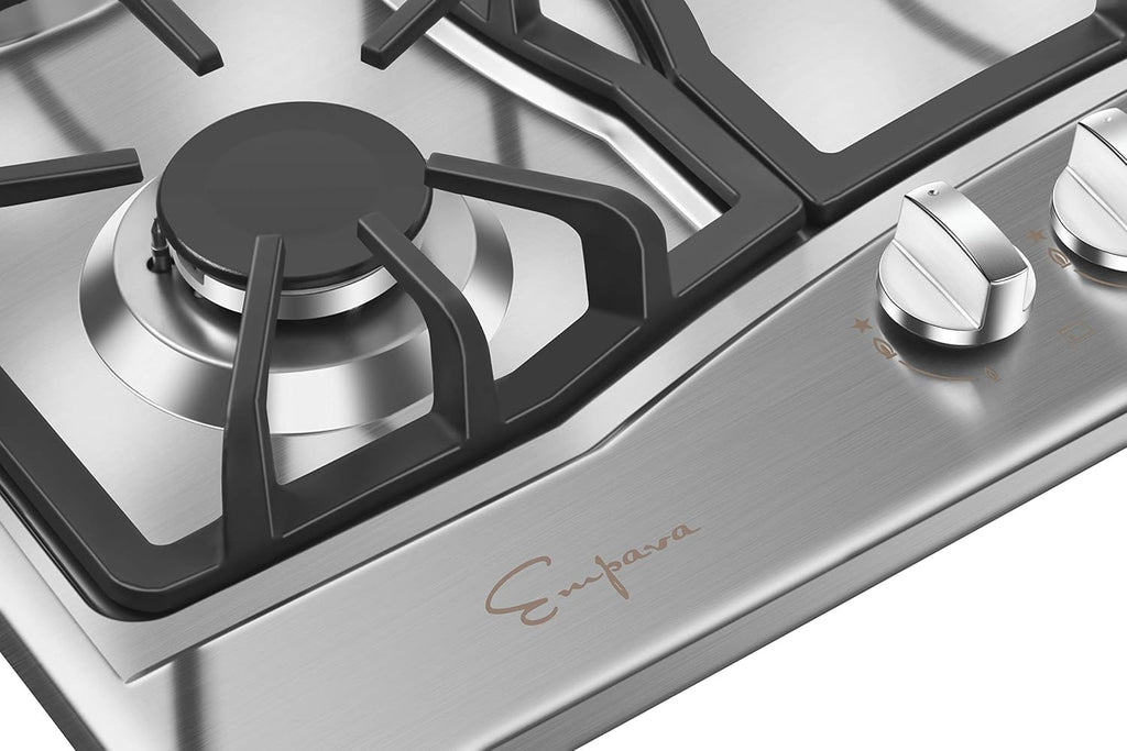 30 in. Stainless Steel Gas Cooktop with 5 Sealed Burners B15699