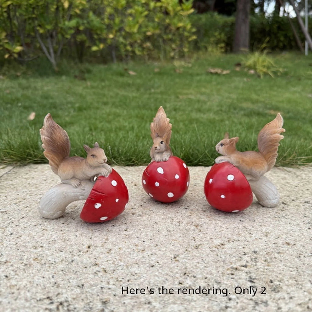 2 Squirrel Ornaments E330153