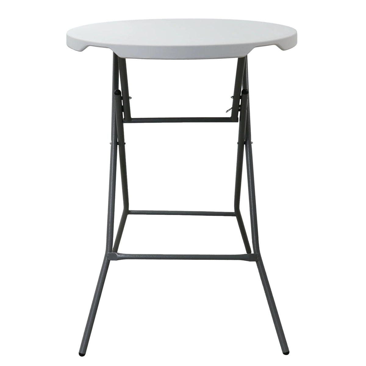 31 Inch Plastic Round Folding Bar Table in White C236471
