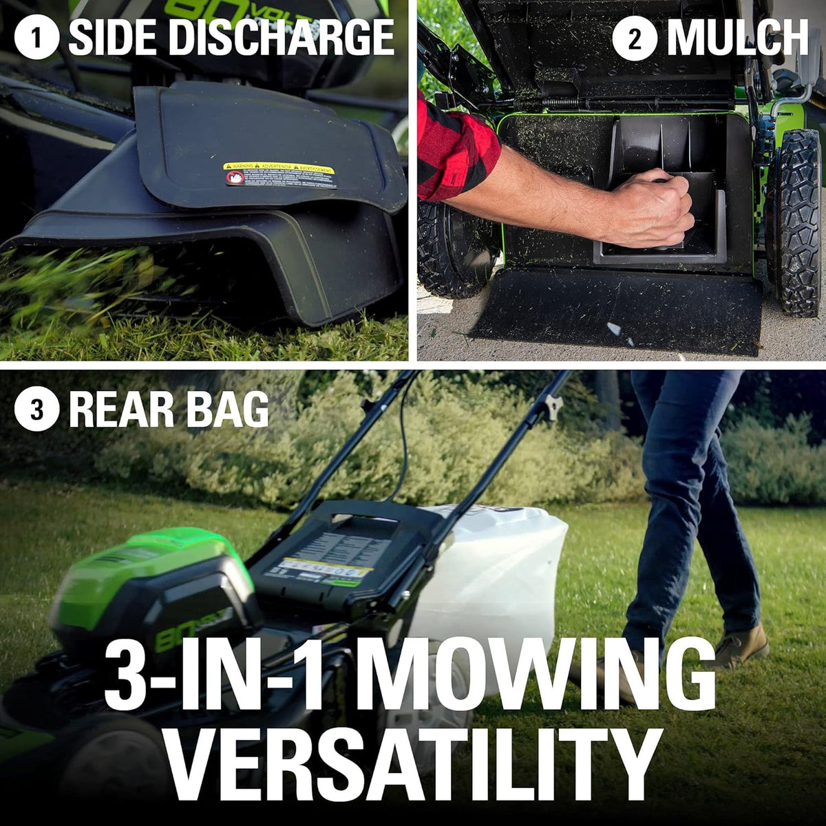 21" Brushless Cordless Lawn Mower with 4.0Ah Battery and Charger K295523