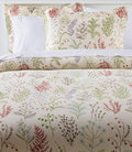 King Size Botanical Floral Flannel Comforter Cover H5760