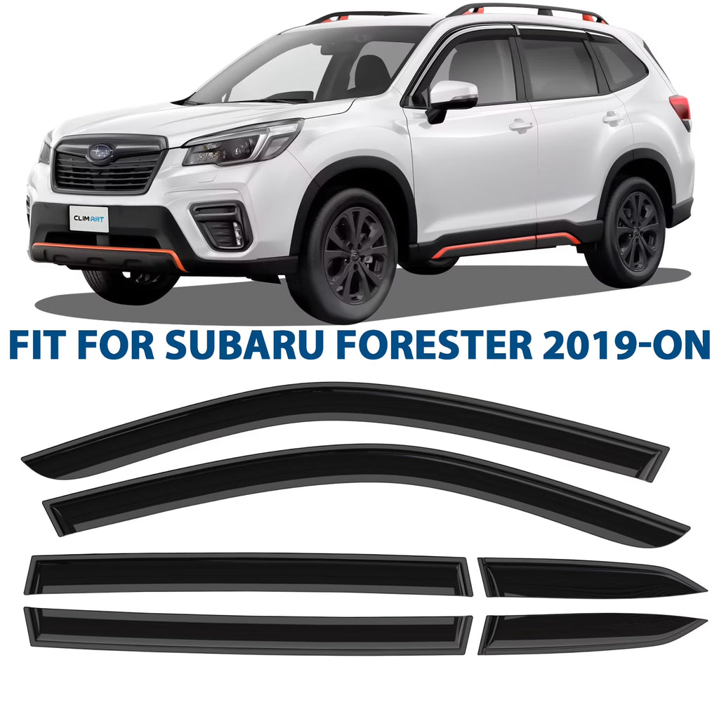 6pcs Tape-on Window Deflectors for Subaru Forester F47849