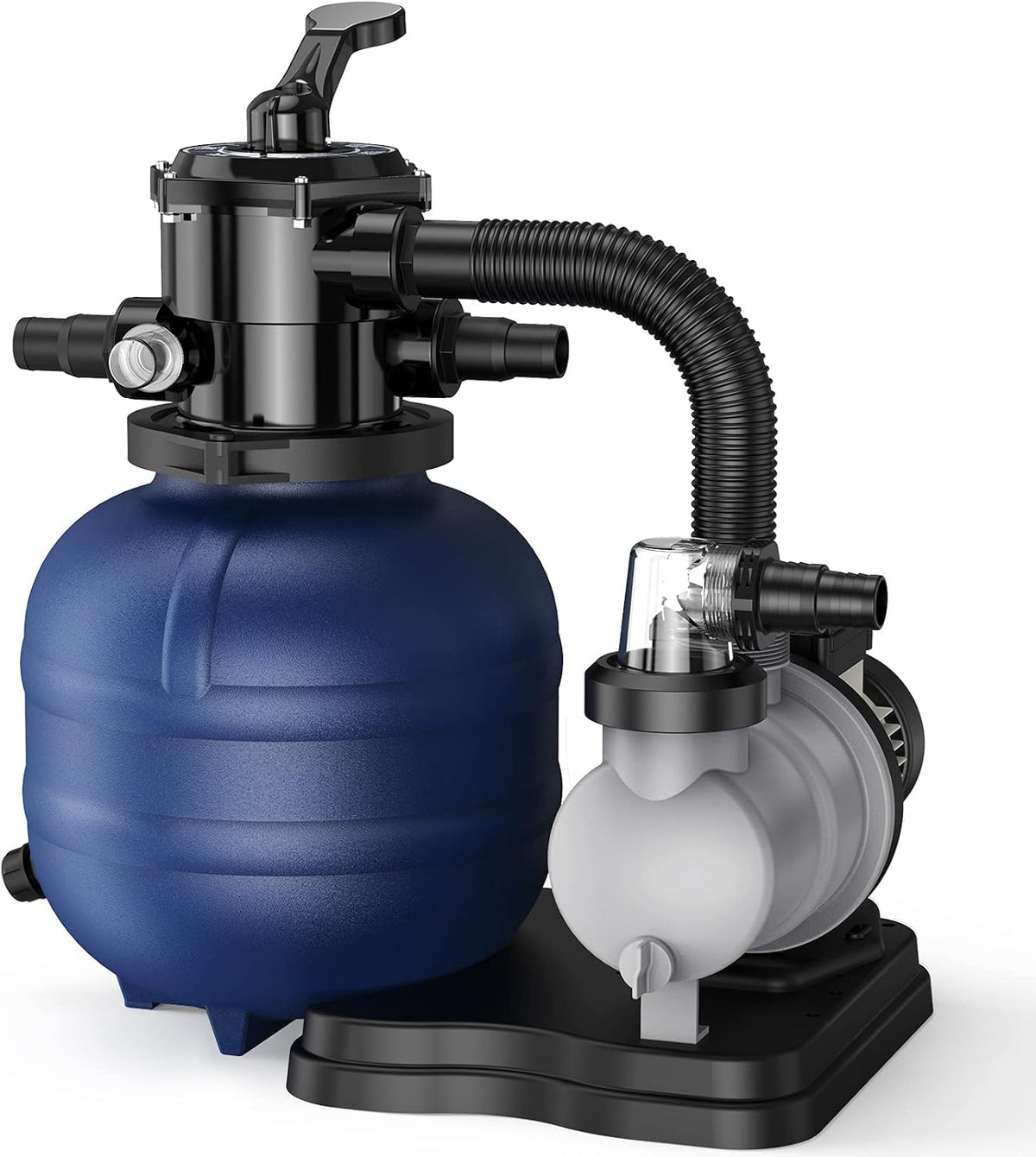 14.4" Sand Filter with 1/2HP Prefilter Pump System, 7-Way Valve Q6985
