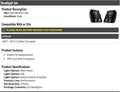 HID Performance Headlight Set of 2 Black Bezel G831