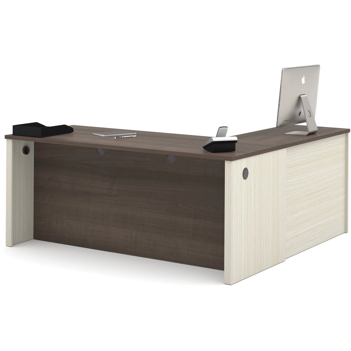 L-Shaped Workstation with Pedestal J94273