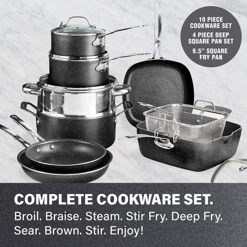 20 Piece Nonstick Cookware and Bakeware Set D16752