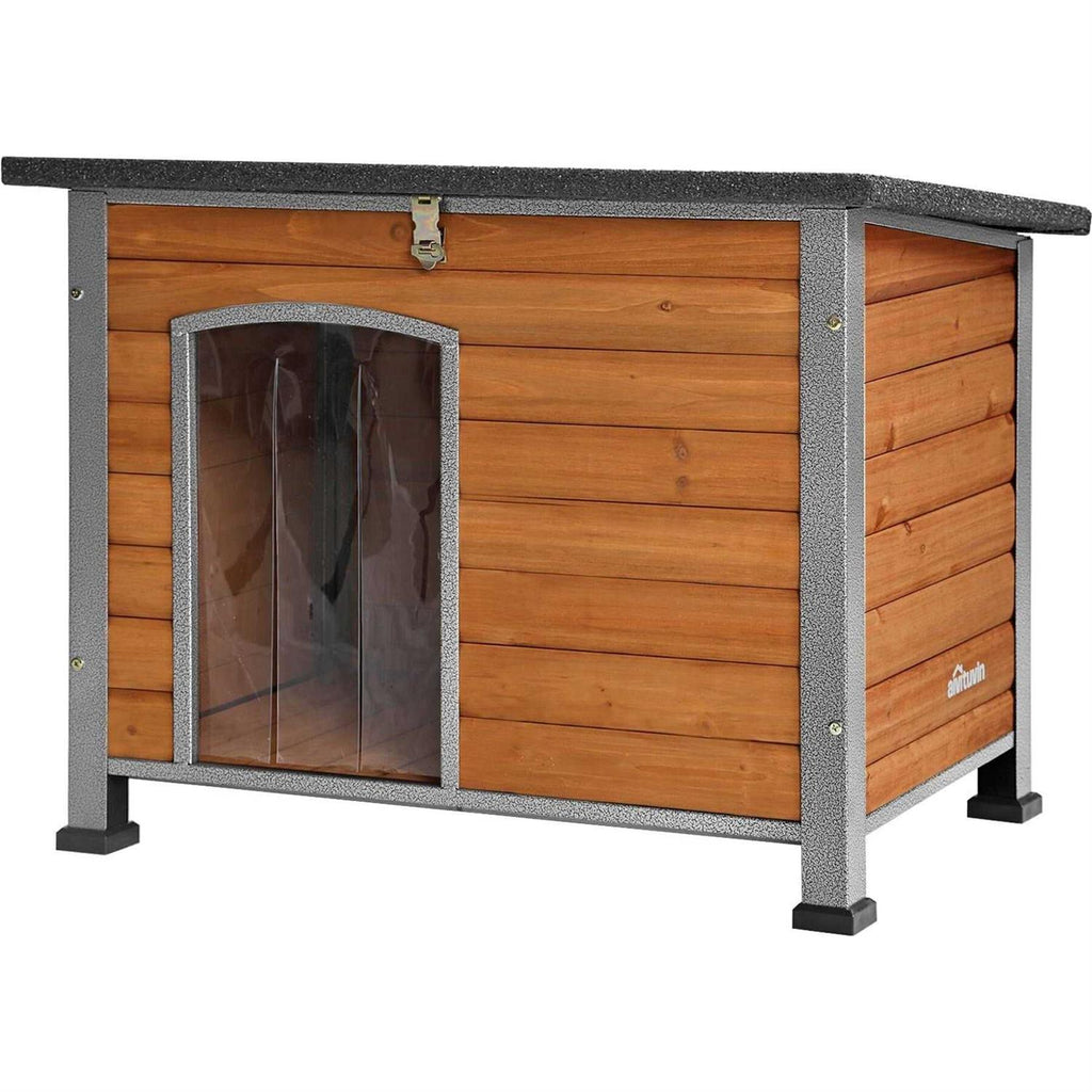 Wooden Dog Crates House with Iron Frame L82763