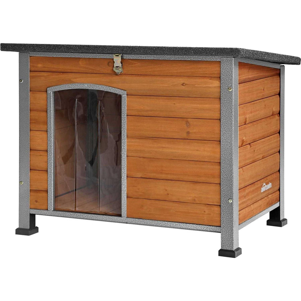 Wooden Dog Crates House with Iron Frame L82763