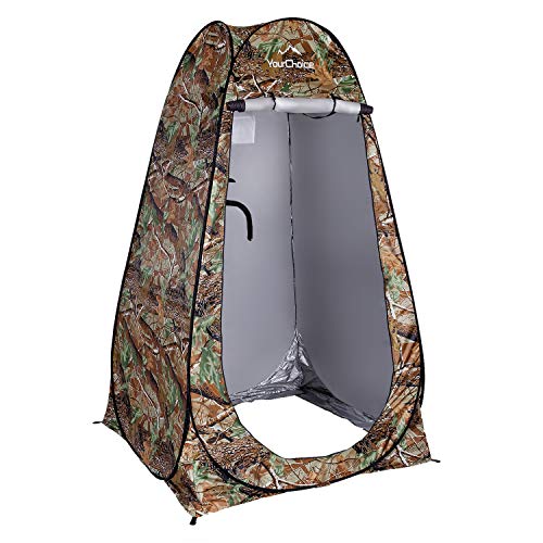Privacy Tent Pop Up Shower Changing Toilet Tent Portable Camping Privacy Shelters Room 6.2 FT Tall with Carrying Bag S466
