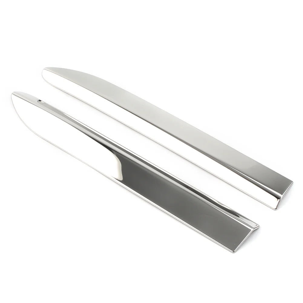 2Pcs Chrome Car Front Bumper Corner Protector Molding Cover Trim Q209528
