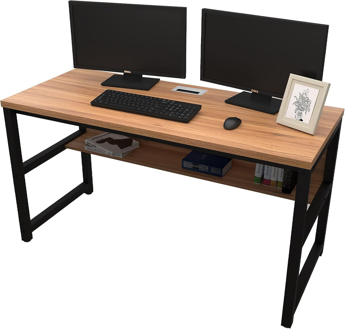 Computer Desk with Bookshelf G55693