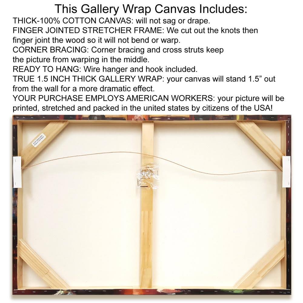 Fine Art Giclee Print on Gallery Wrap Canvas X7598