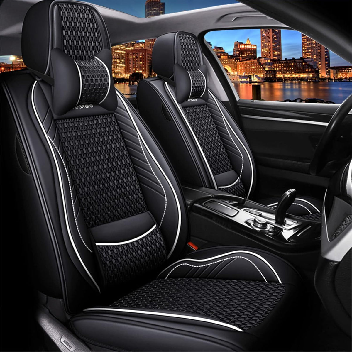 Faux Leather Car Seat Cover Front Only F75723
