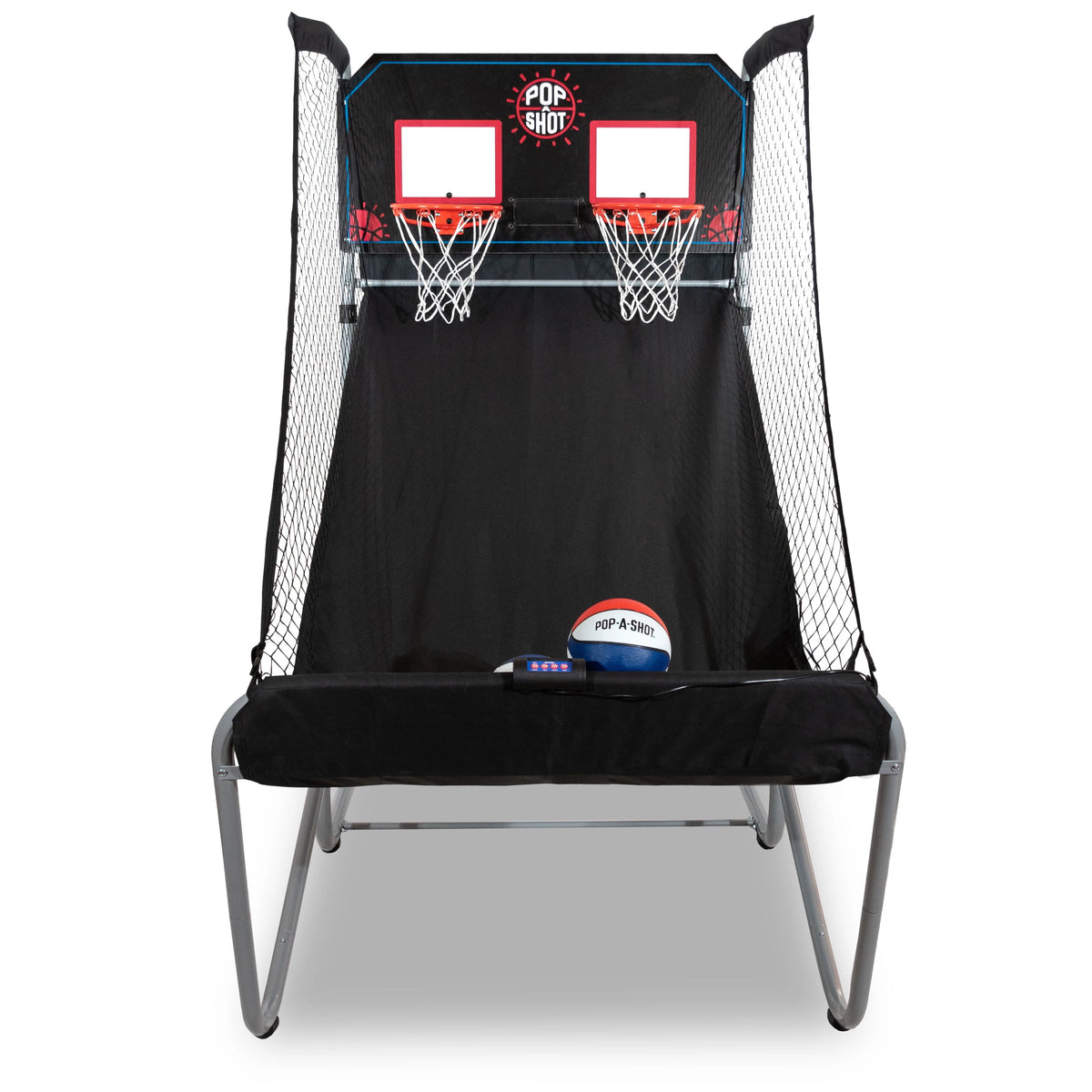 Black Foldable Basketball Arcade Game with 7 Basketballs Z59424