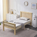 Solid Wood Pine Twin Size Bed L1660